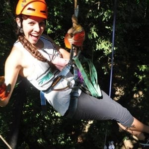 Zip Lining, Rappel and a Tarzan Swing