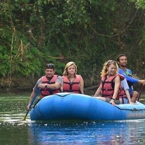 3-in-1 Arenal Volcano Combo Tour: River Safari Float with La Fortuna Waterfall and Volcano Hike