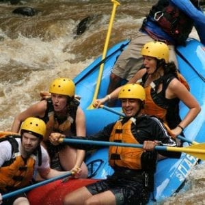 Best Combination: Rafting Level III with Canopy Zip Lines and Superman Cable in La Fortuna Zone