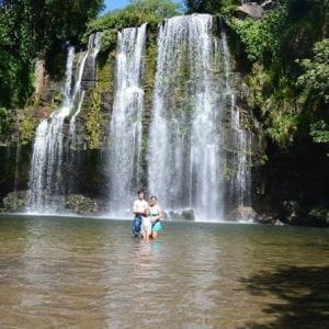 Miravalles Crater And Waterfalls From Playa Flamingo
