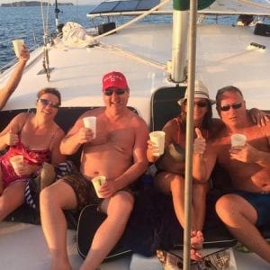 Sunset Catamaran Tour With Open Bar From Playa Hermosa-Coco