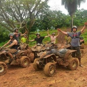 Zip Line with ATV and Waterfalls Combination Tour