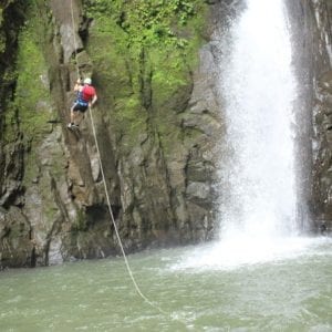 Adventure Rappel Tour and Transfer to Arenal from San Jose