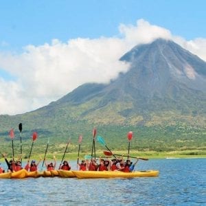 Arenal Volcano Combo 3 Lake Kayaking & Baldi Hot Springs Private Tour