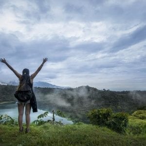 Hiking To Hule Volcanic Lagoon