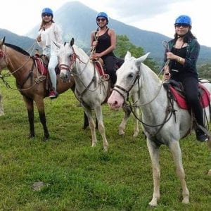 Horse Back Riding, Waterfall Hike And Rafting Class II & III From La Fortuna-Arenal