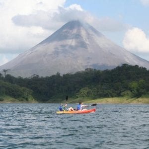 Kayaking On The Lake From Arenal