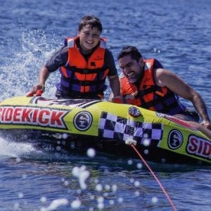 Private Boat with Towable Tube and Watersports