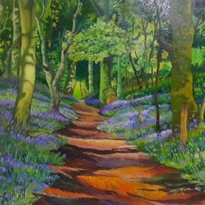 Lavandas en el camino