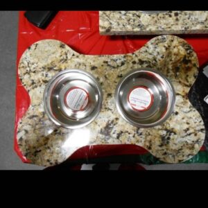 Granite pet food bowl Costa Rica