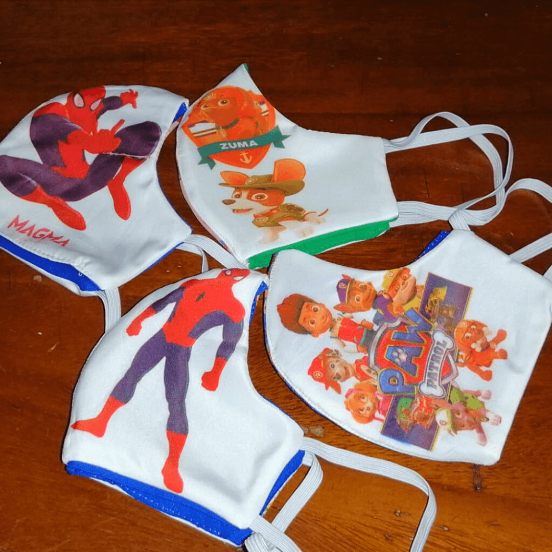 Children's Cartoon's Face Mask