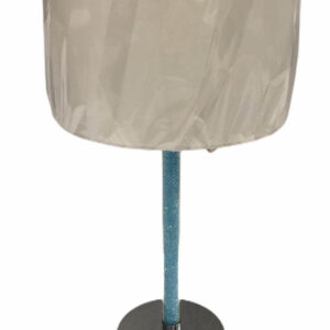 Lamp Silver Base , Turquoise